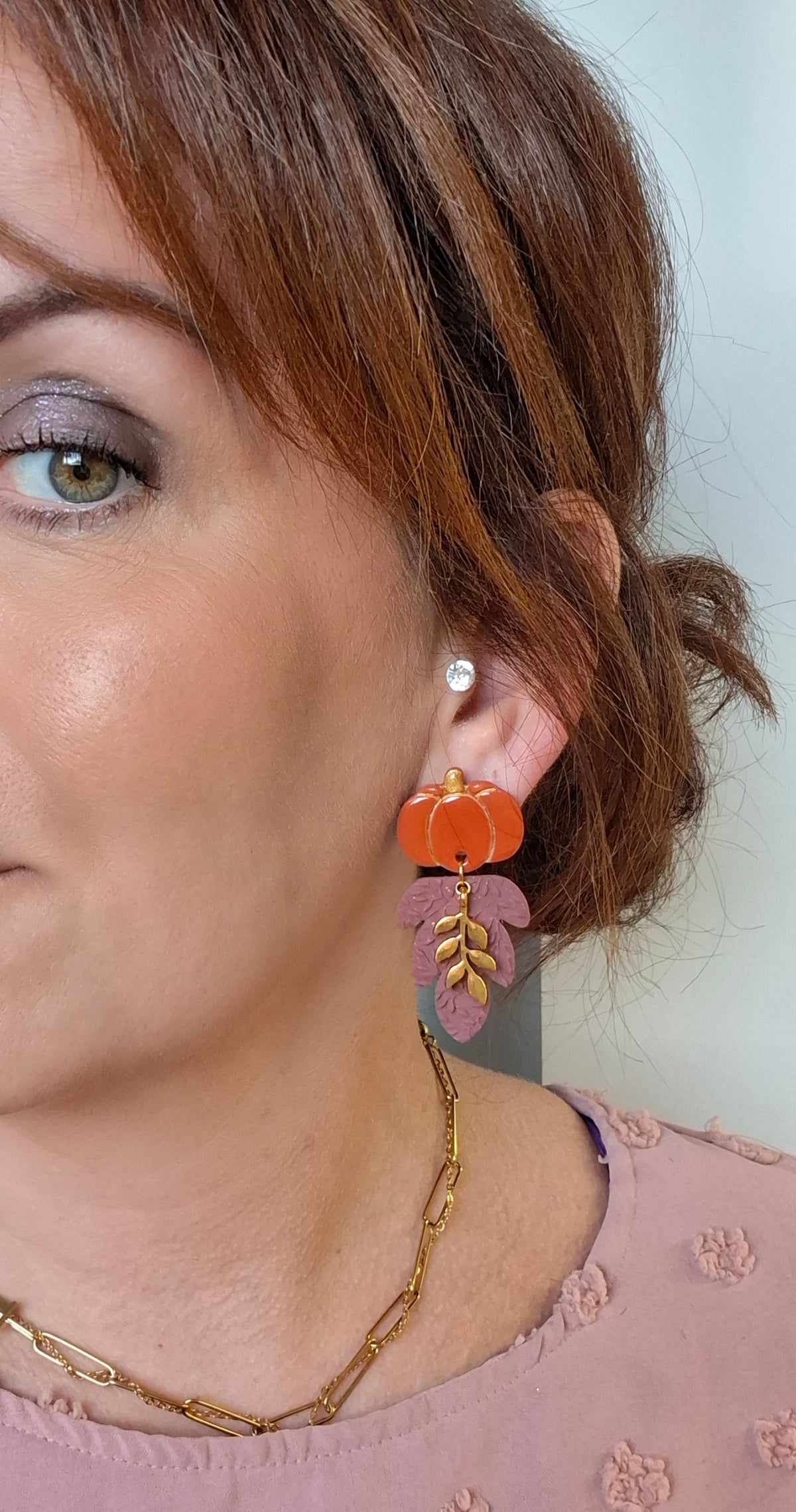 Boucles d’oreilles Feuille d'automne