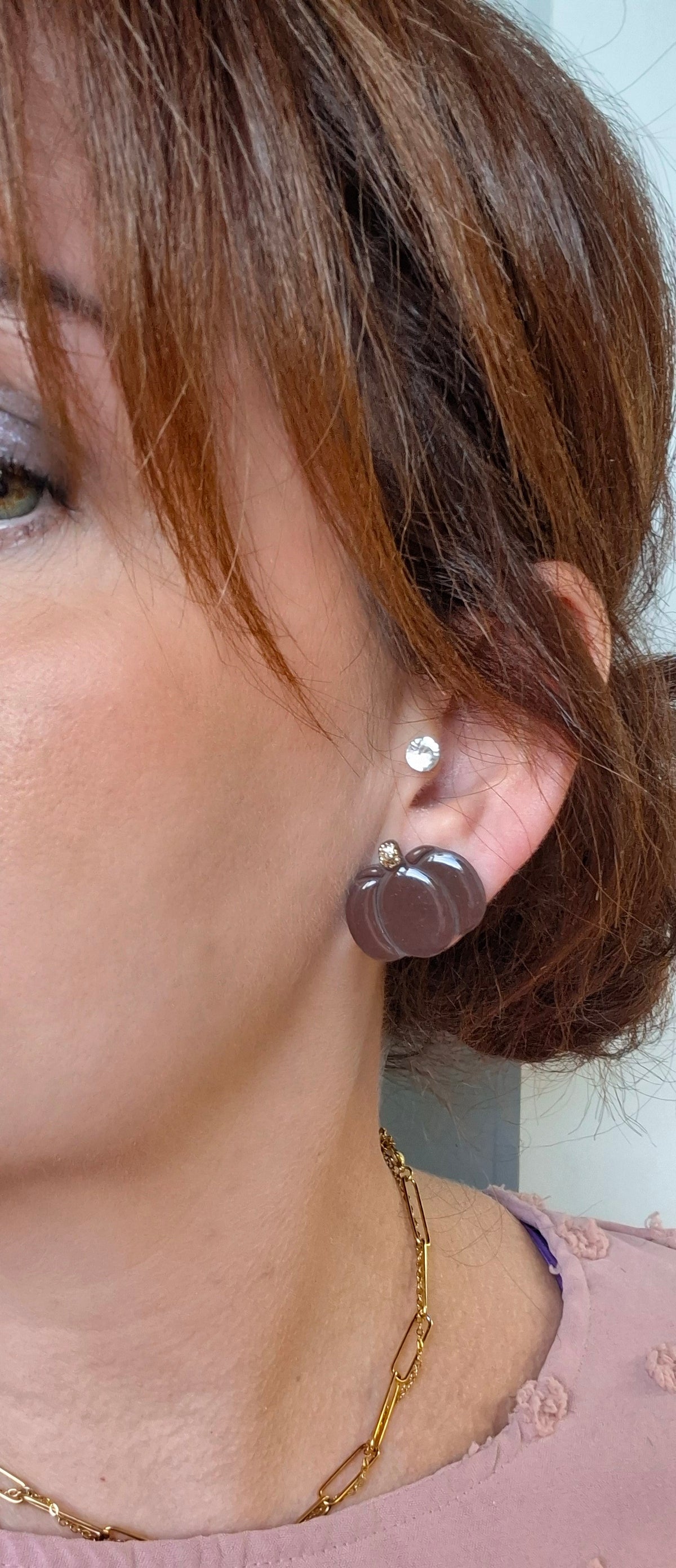 Boucles d’oreilles petites citrouilles