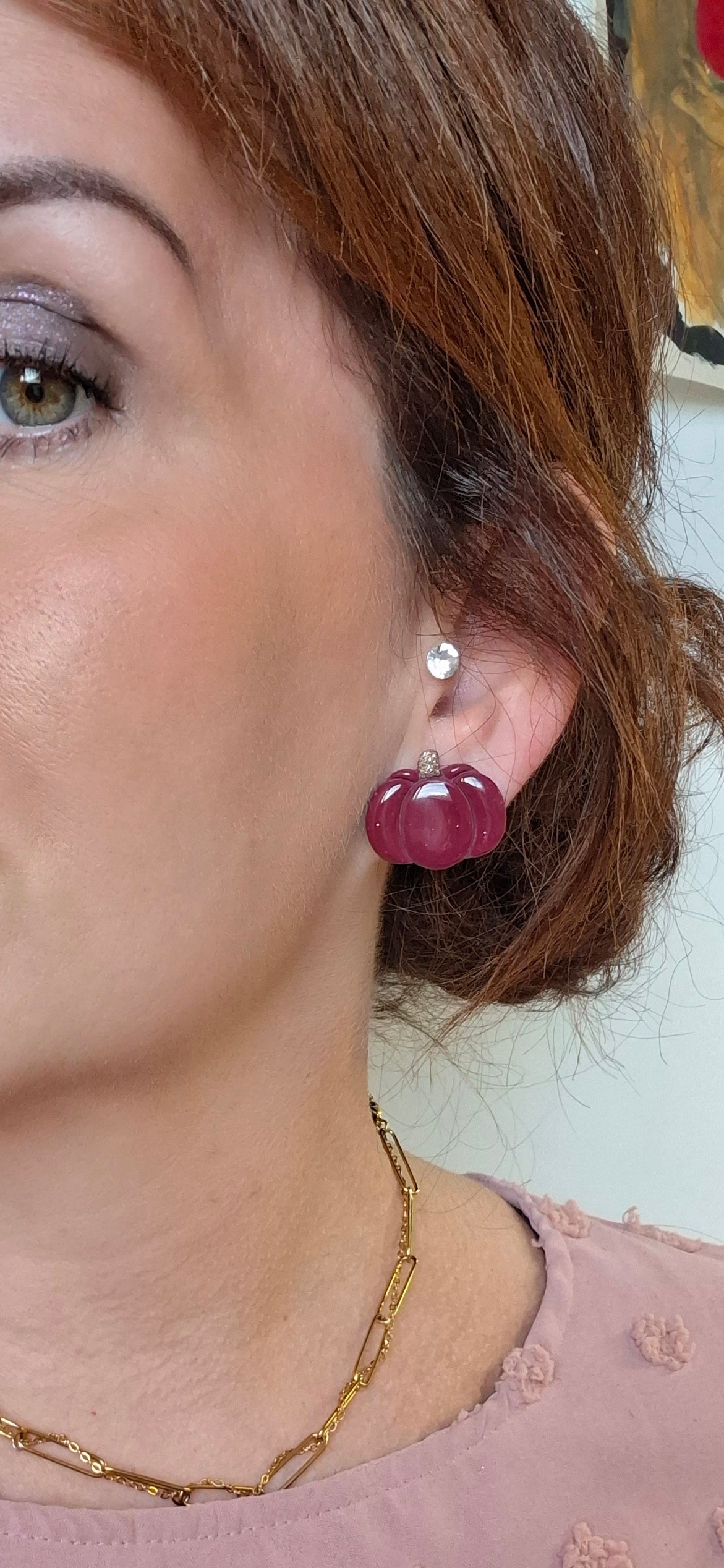 Boucles d’oreilles petites citrouilles
