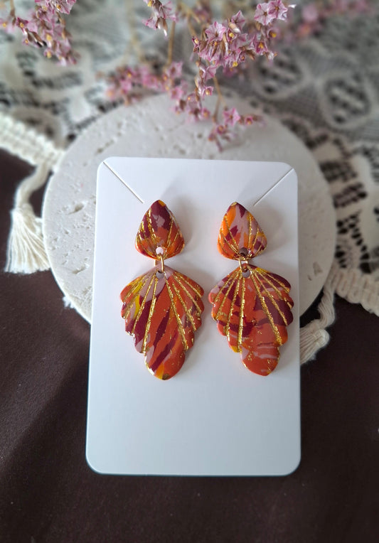 Boucles d’oreilles mélange d'automne
