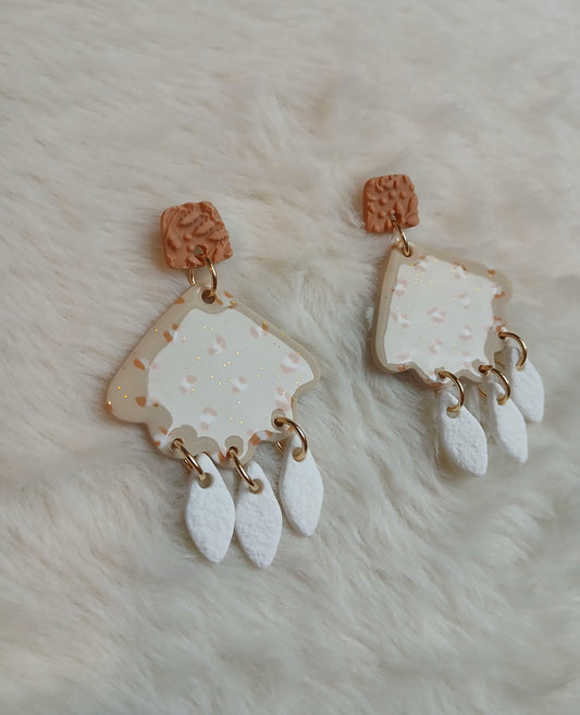 Boucles d'oreilles léopard beige "Savana"