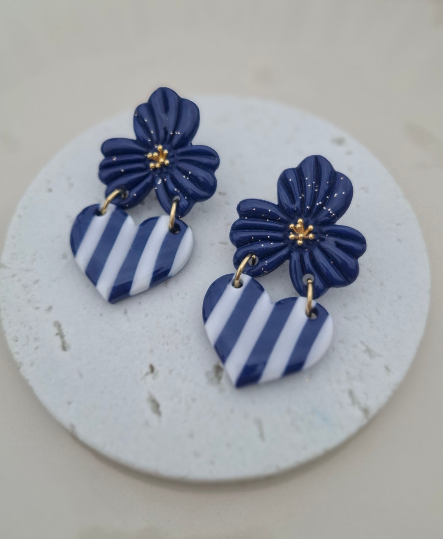 Boucles d'oreilles "Eden" (Marine Chic)