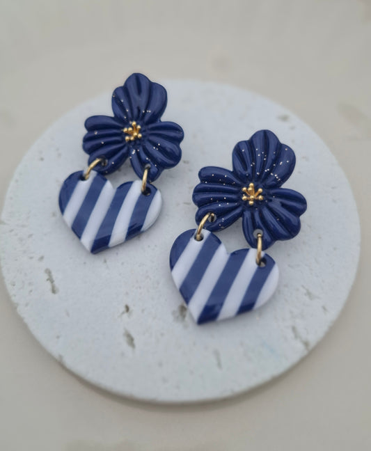 Boucles d'oreilles "Eden" (Marine Chic)