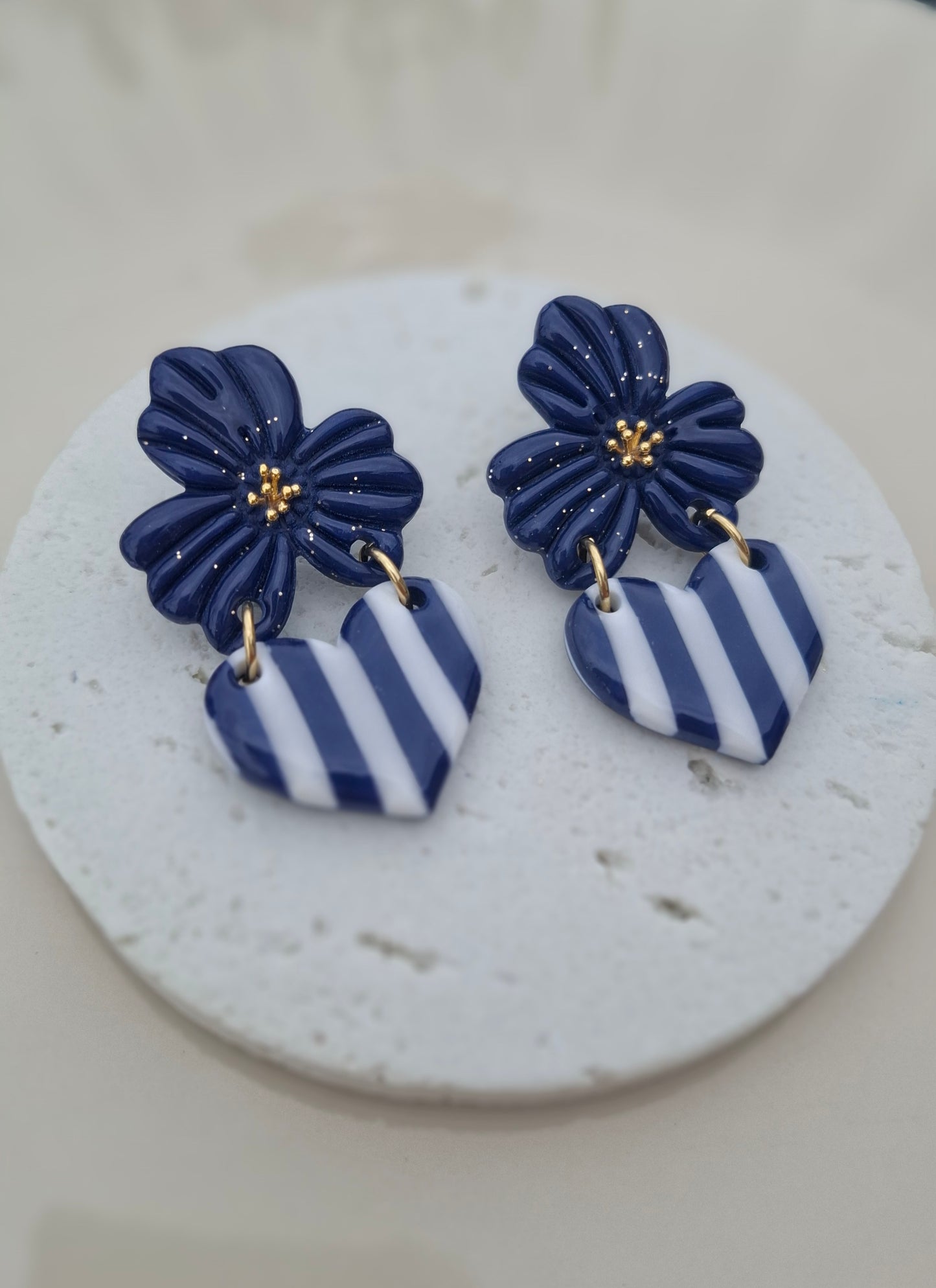 Boucles d'oreilles "Eden" (Marine Chic)