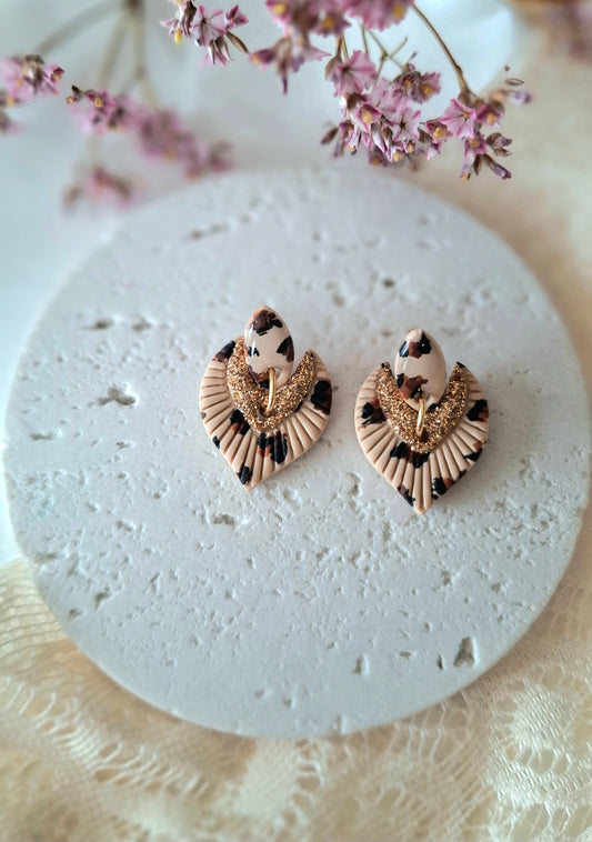 Petites boucles d’oreilles léopard