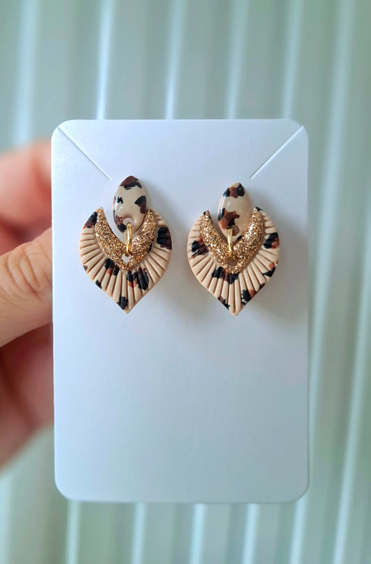 Petites boucles d’oreilles léopard