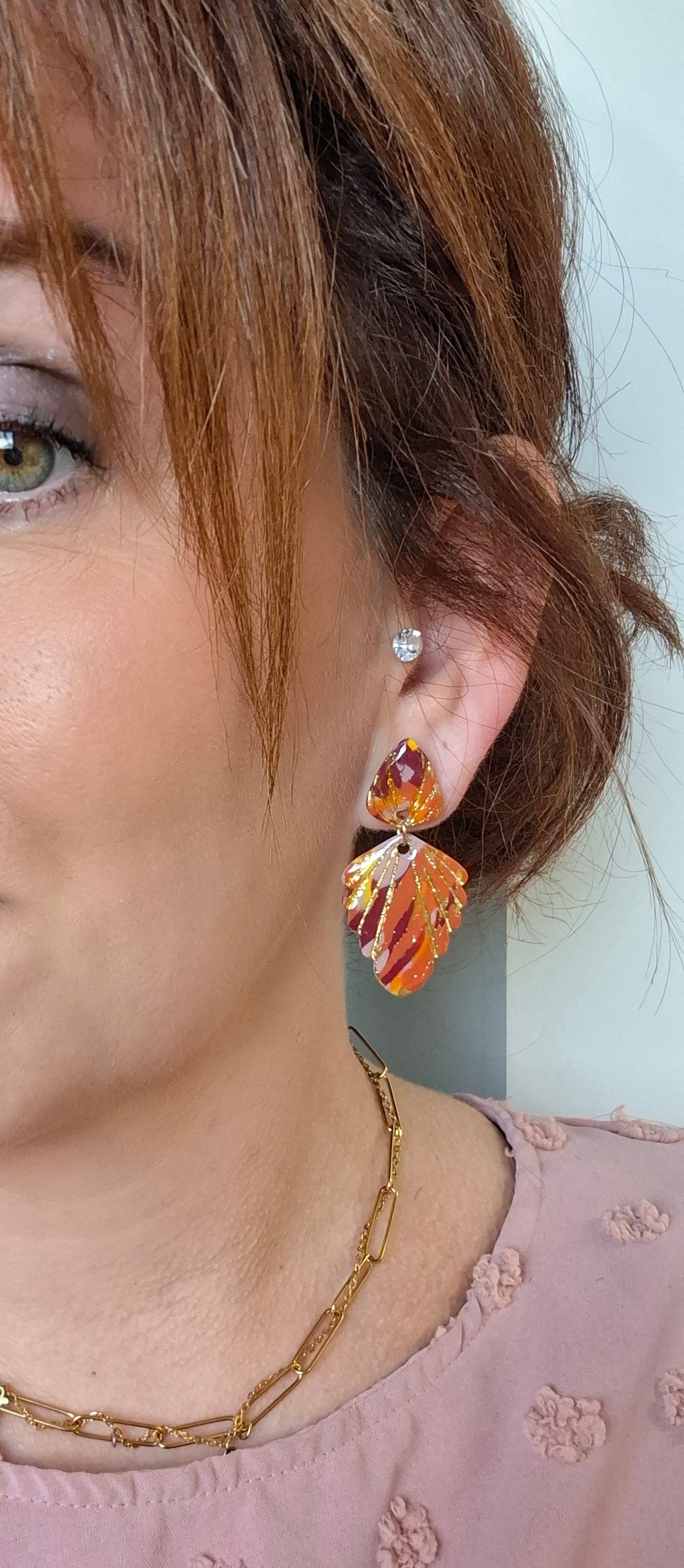 Boucles d’oreilles mélange d'automne