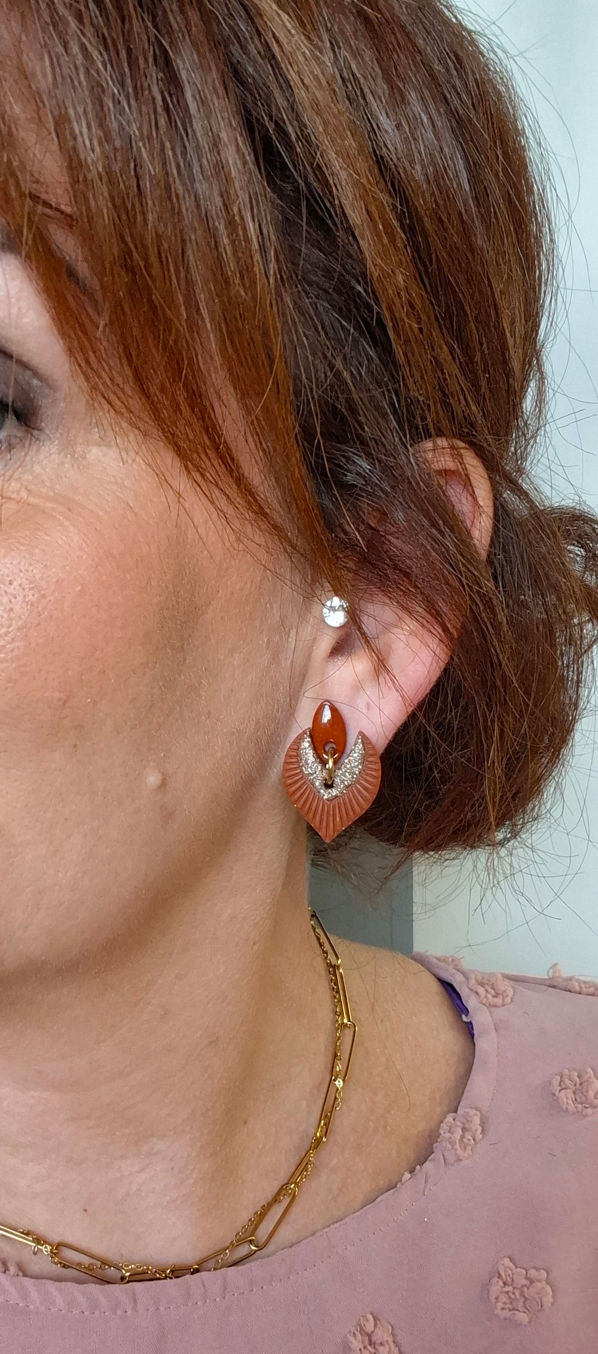 Boucles d’oreilles gouttes à paillettes