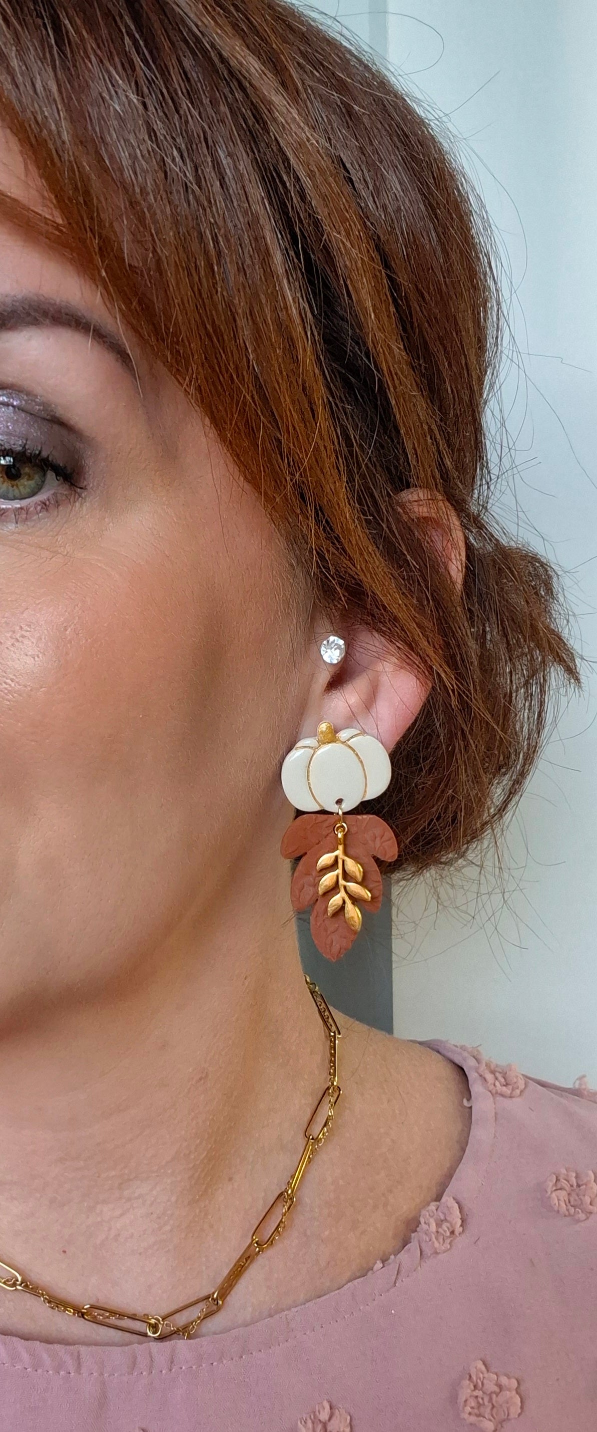 Boucles d'oreilles Feuille d'automne