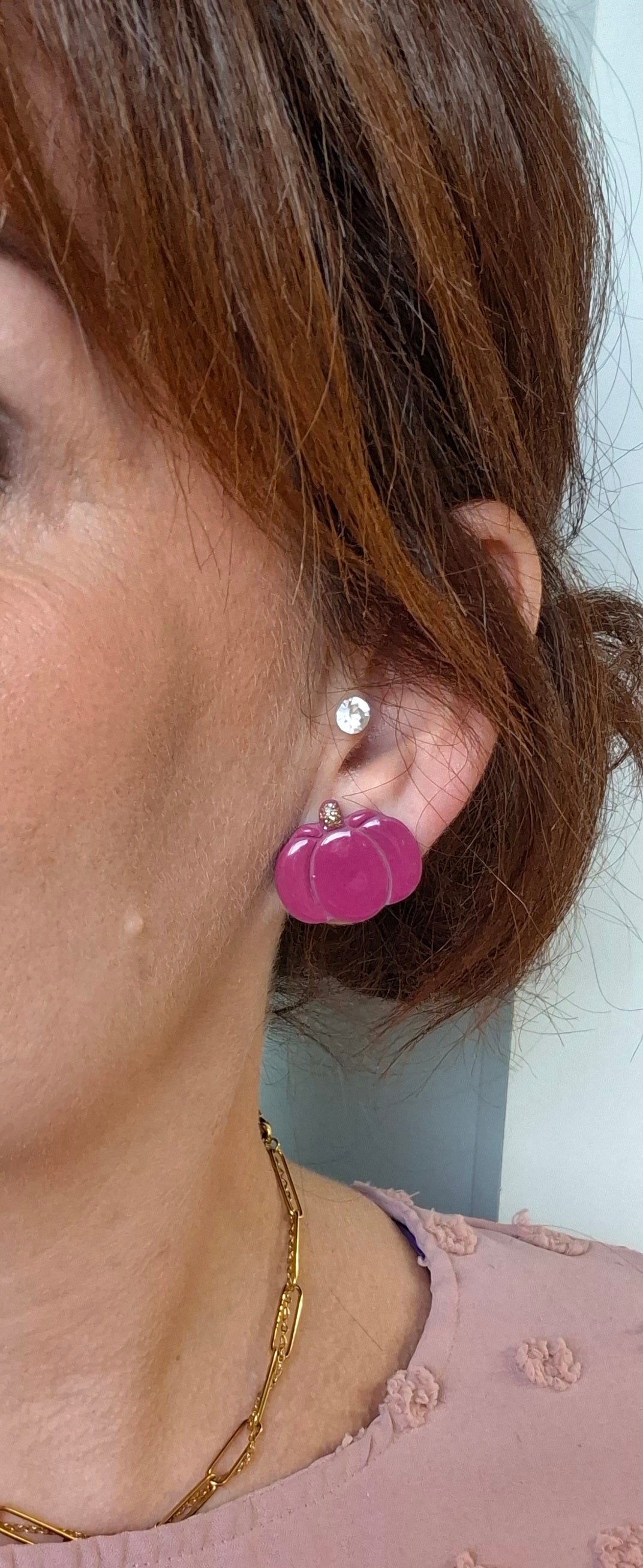Boucles d’oreilles petites citrouilles