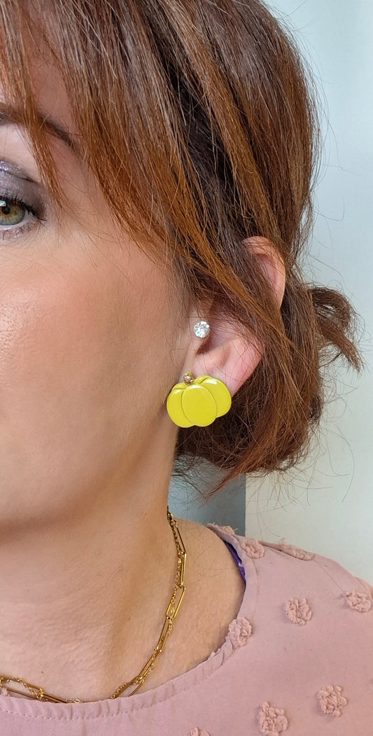 Boucles d’oreilles petites citrouilles