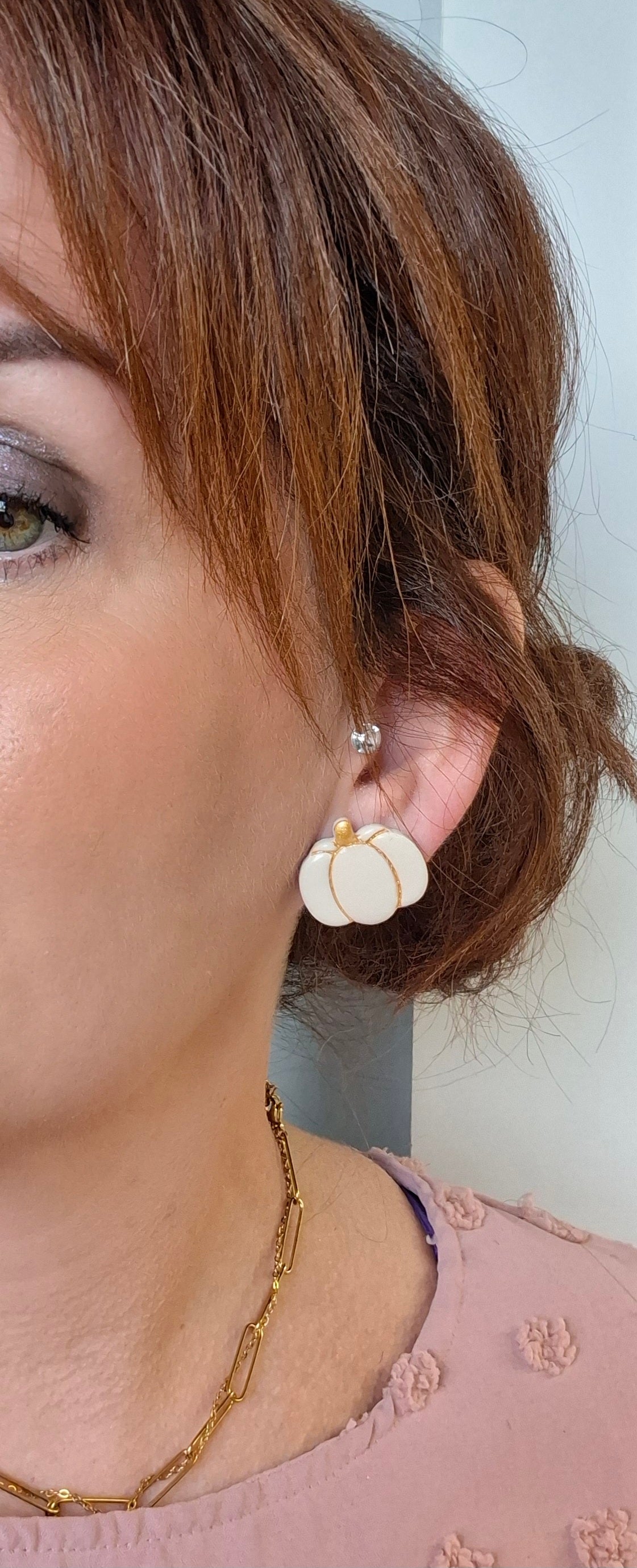 Boucles d’oreilles petites citrouilles