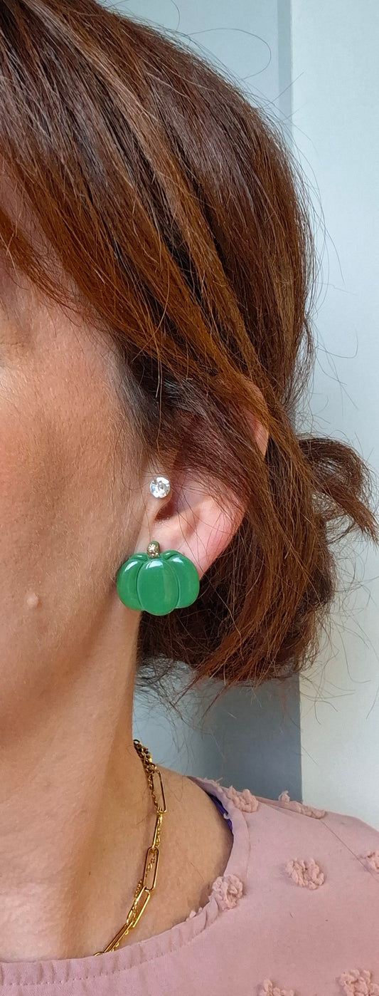 Boucles d’oreilles petites citrouilles