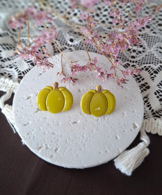 Boucles d’oreilles petites citrouilles