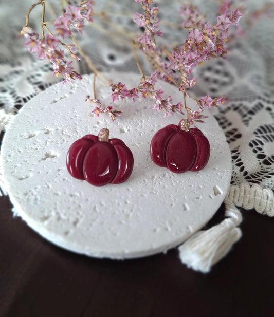 Boucles d’oreilles petites citrouilles