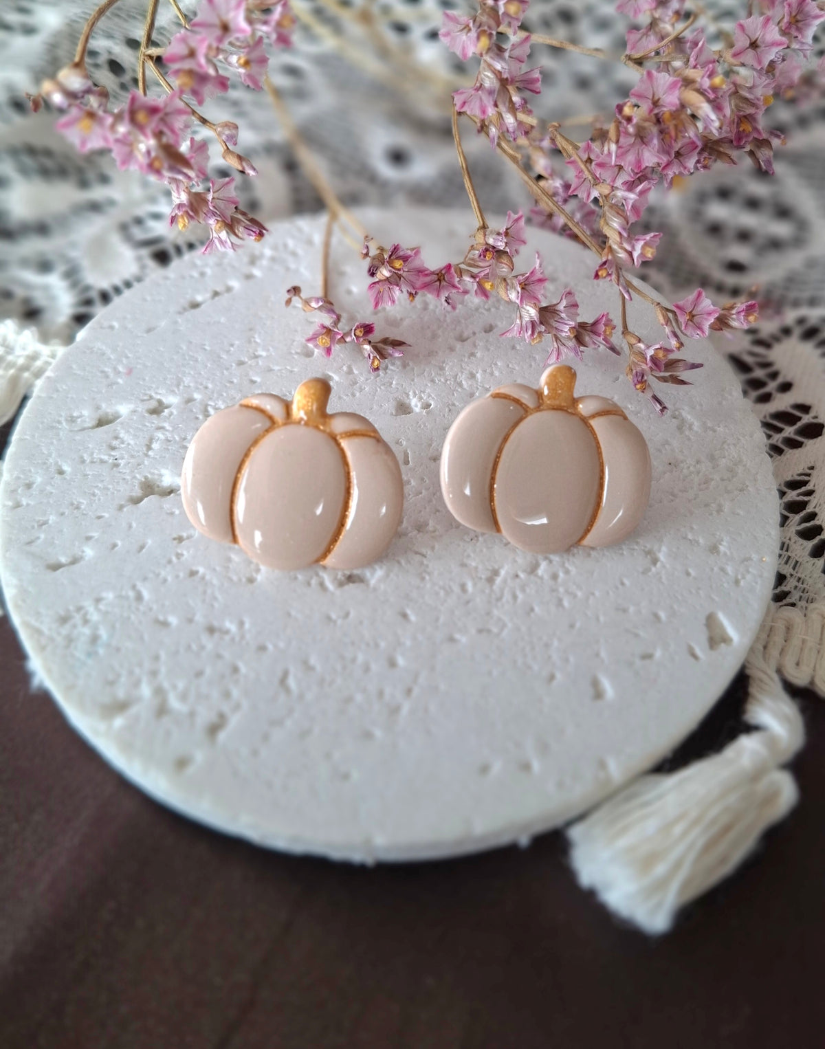 Boucles d’oreilles petites citrouilles
