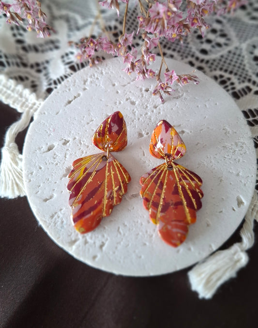 Boucles d’oreilles mélange d'automne