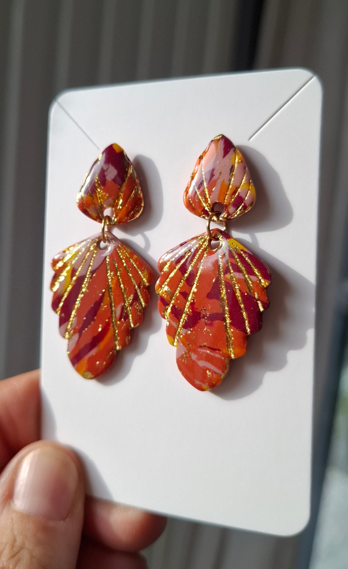 Boucles d’oreilles mélange d'automne